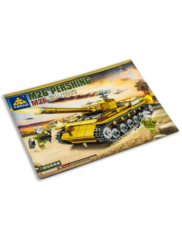 Конструктор Kazi «Танк М26 Pershing» со светом, KY82046 / 567 деталей