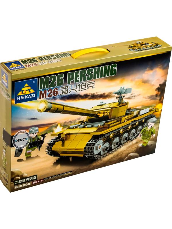 Конструктор Kazi «Танк М26 Pershing» со светом, KY82046 / 567 деталей
