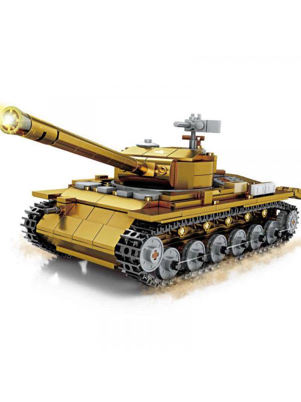 Конструктор Kazi «Танк М26 Pershing» со светом, KY82046 / 567 деталей