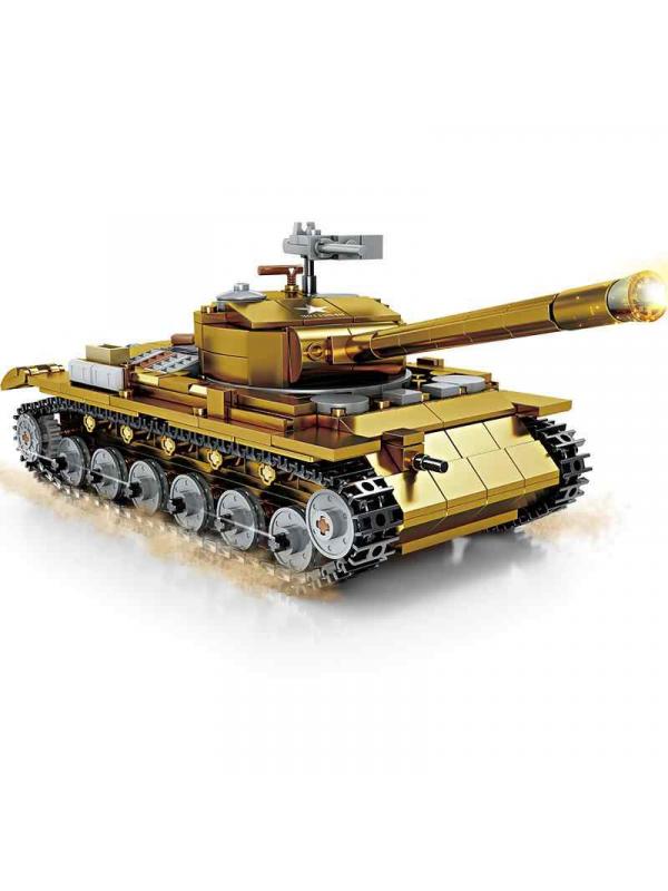 Конструктор Kazi «Танк М26 Pershing» со светом, KY82046 / 567 деталей