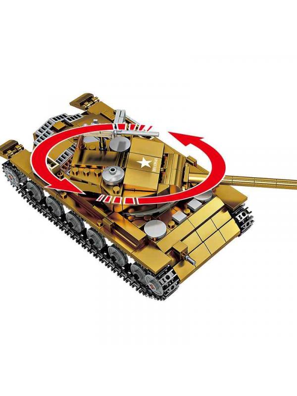 Конструктор Kazi «Танк М26 Pershing» со светом, KY82046 / 567 деталей