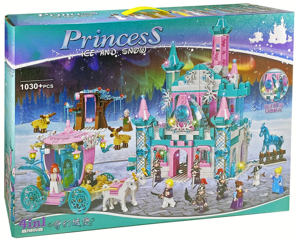 Конструктор Kazi 4в1 «Замок сказочной принцессы» KY98712 (Disney Princess) 1030 деталей