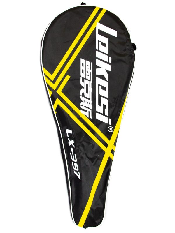 Ракетка Leikesi для большого тенниса LX-390 в чехле / желтая