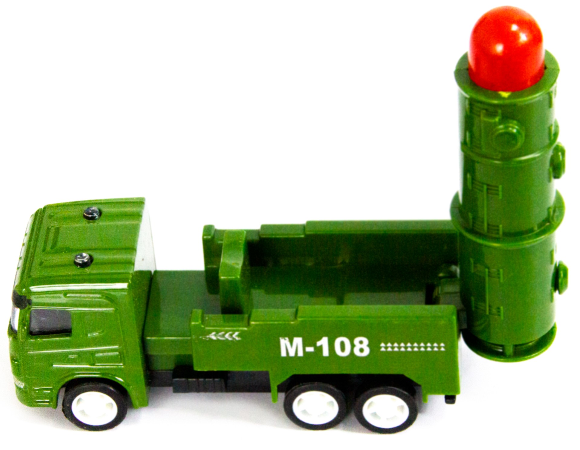 Металлическая машинка Die-Cast «Баллистическая ракетная установка M-108» 1210-D15, инерционная