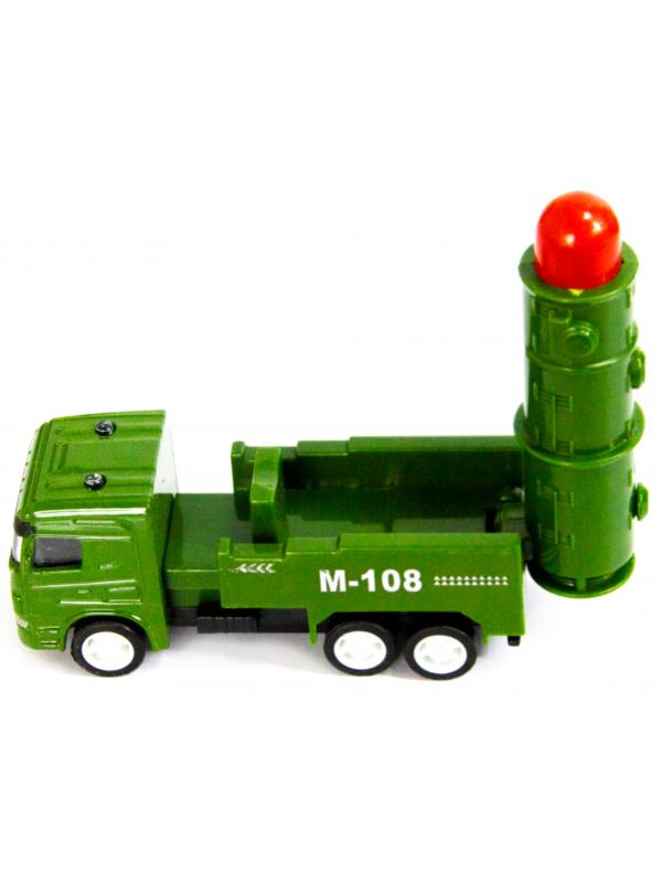 Металлическая машинка Die-Cast «Баллистическая ракетная установка M-108» 1210-D15, инерционная