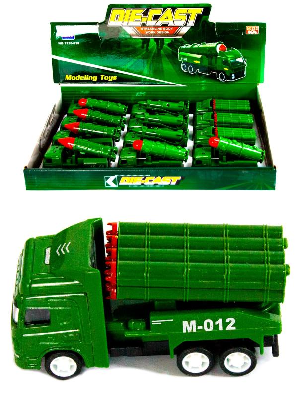 Металлическая машинка Die-Cast «Система залпового огня M-012» 1210-D15, инерционная