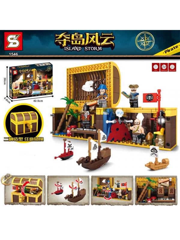 Конструктор Sheng Yuan «Остров штормов: Пиратский сундук с сокровищами» SY1546 / 525 деталей