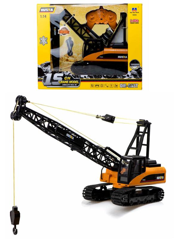 Радиоуправляемый кран Hui Na Toys 1:14 «Crane» 1572, 2.4G, металлический