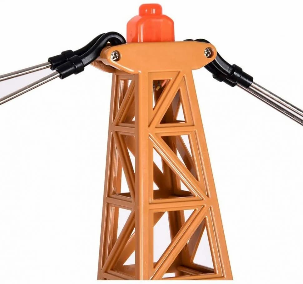Радиоуправляемый башенный кран Hui Na Toys 1:14 1585, 2.4G, металлический