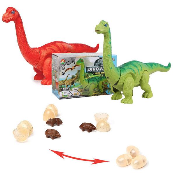 Динозавр, движение, световые и звуковые эффекты, откладывает яйца, 22х12х15,5 см