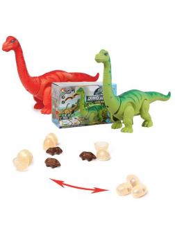 Динозавр, движение, световые и звуковые эффекты, откладывает яйца, 22х12х15,5 см