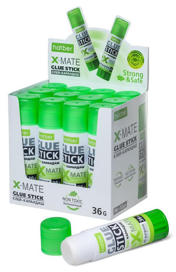 Клей-Карандаш Hatber X-Mate 36 гр