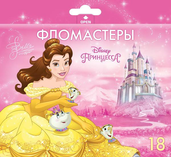 Фломастеры Hatber VK Принцессы 18 цветов