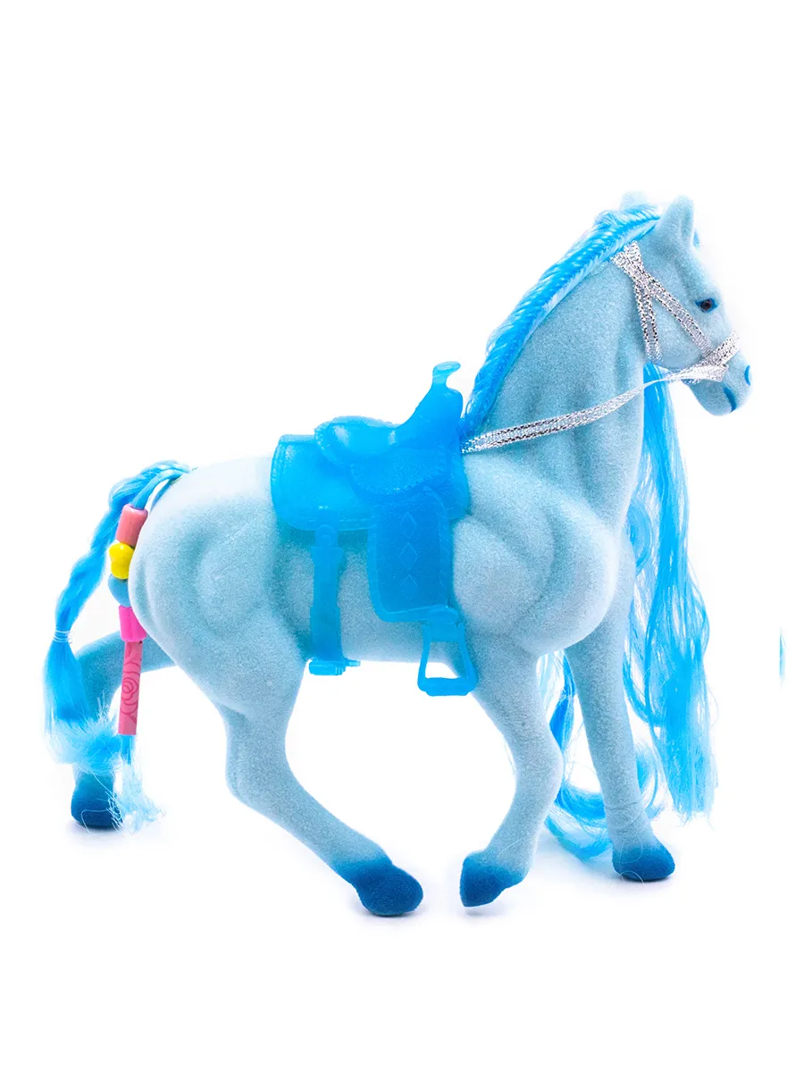 Кукольная фигурка Лошадка Принцессы 17 см. 3308 / Голубая
