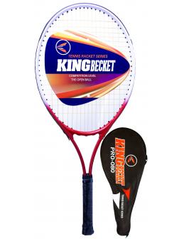 Ракетка KingBecket PRO-080 для большого тенниса в чехле / красный