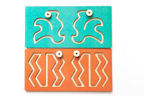 Развивающая игрушка Мастер Игрушек Лабиринт Полушарные доска Моторика, набор 2 штуки