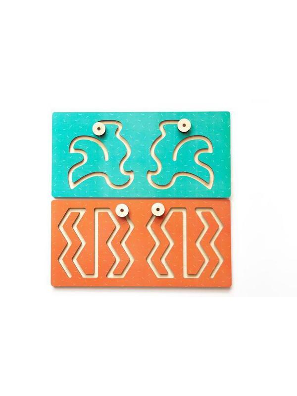 Развивающая игрушка Мастер Игрушек Лабиринт Полушарные доска Моторика, набор 2 штуки