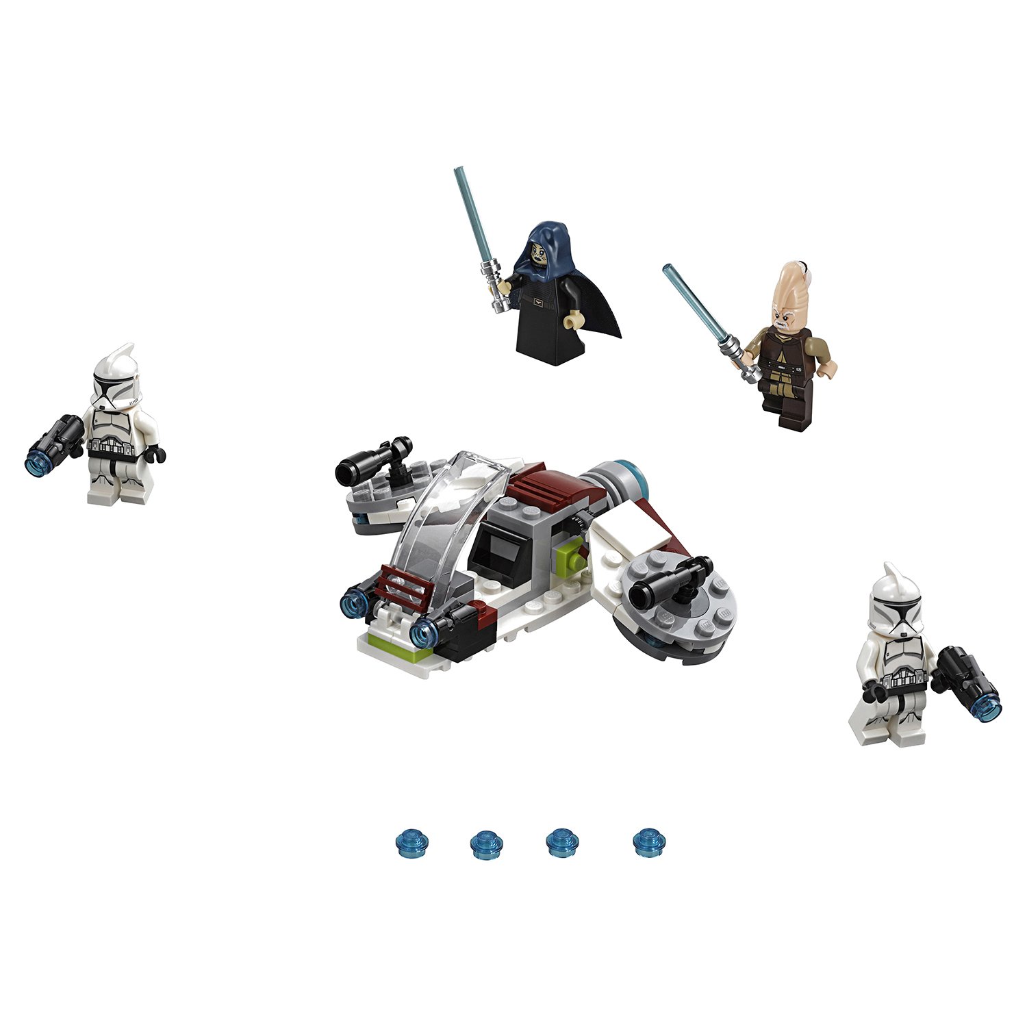 Конструктор LEGO Star Wars 75206 «Боевой набор джедаев и клонов-пехотинцев» 102 детали