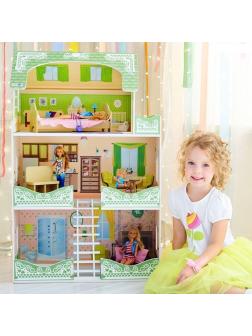Кукольный домик Луиза Виф, для кукол до 30 см (7 предметов мебели и интерьера)