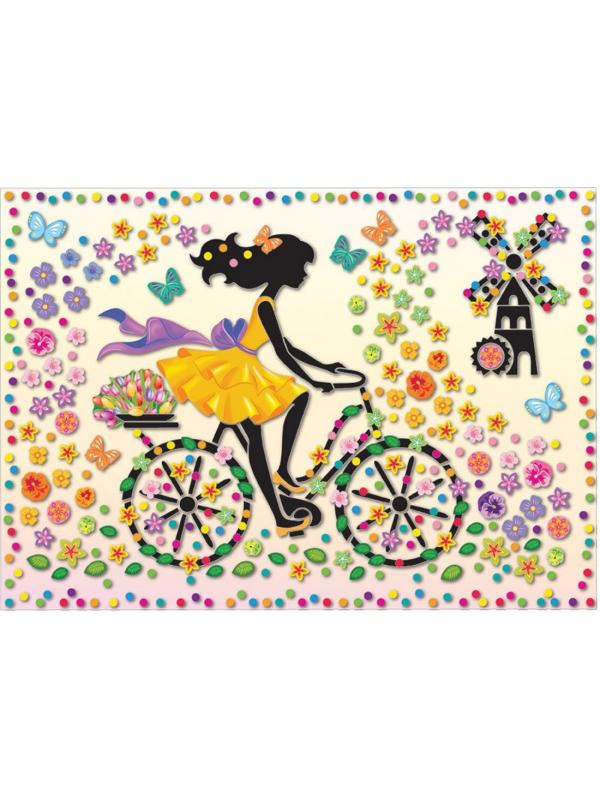Набор для изг-ния картины Ма Шер Девушка на велосипеде