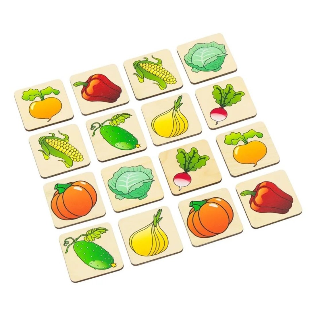 Игра Мемори Овощи, 24 карточки
