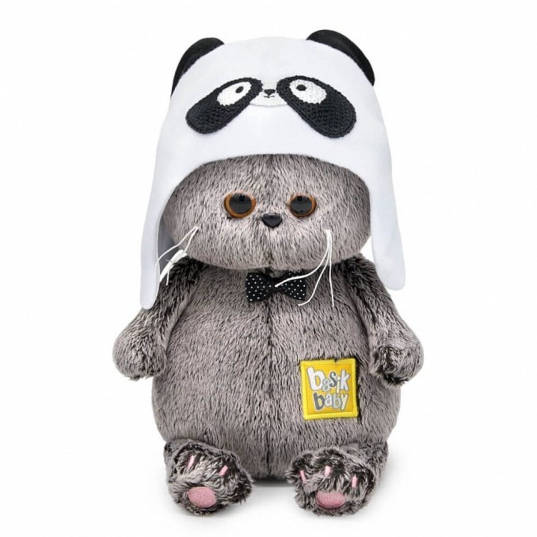 Басик BABY в шапке - панда 20 см