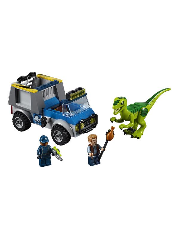Конструктор LEGO Juniors «Грузовик спасателей для перевозки раптора» 10757