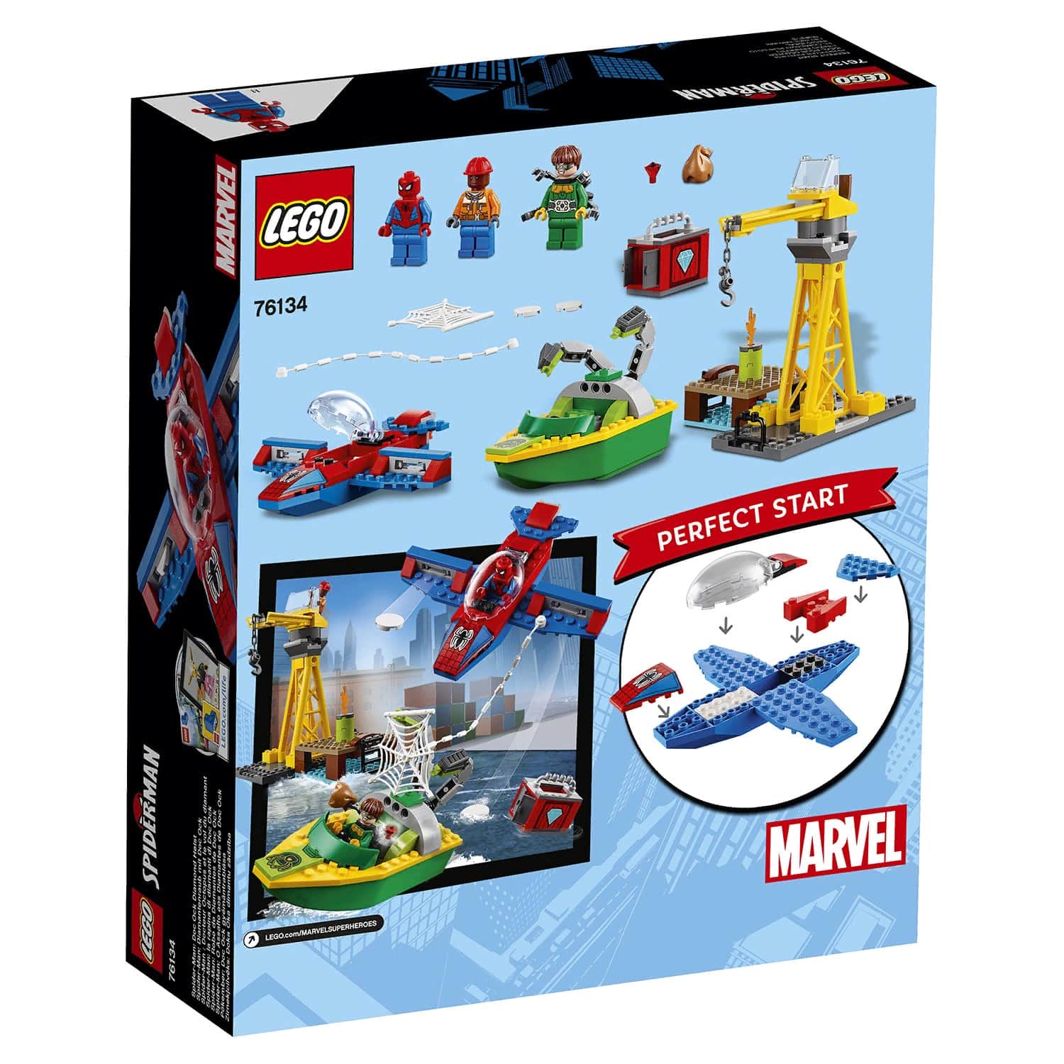 Конструктор LEGO Super Heroes «Человек-паук: похищение бриллиантов Доктором Осьминогом» 76134