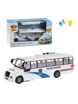 Автобус инерционный, свет, звук, эл.пит.AG13*3шт.не вх.в комплект, коробка, в ассортименте