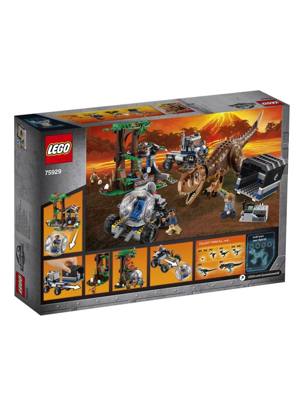 Конструктор LEGO Jurassic World «Побег в гиросфере от карнотавра» 75929, 577 деталей