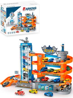 Игровой набор для мальчиков Parking Garage «City» со спиральным лифтом / YDX51