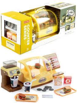 Детский игровой набор «Burger shop» со звуковыми и световыми эффектами MW1183 / 25 деталей