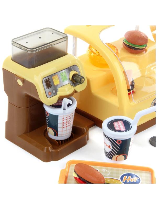 Детский игровой набор «Burger shop» со звуковыми и световыми эффектами MW1183 / 25 деталей