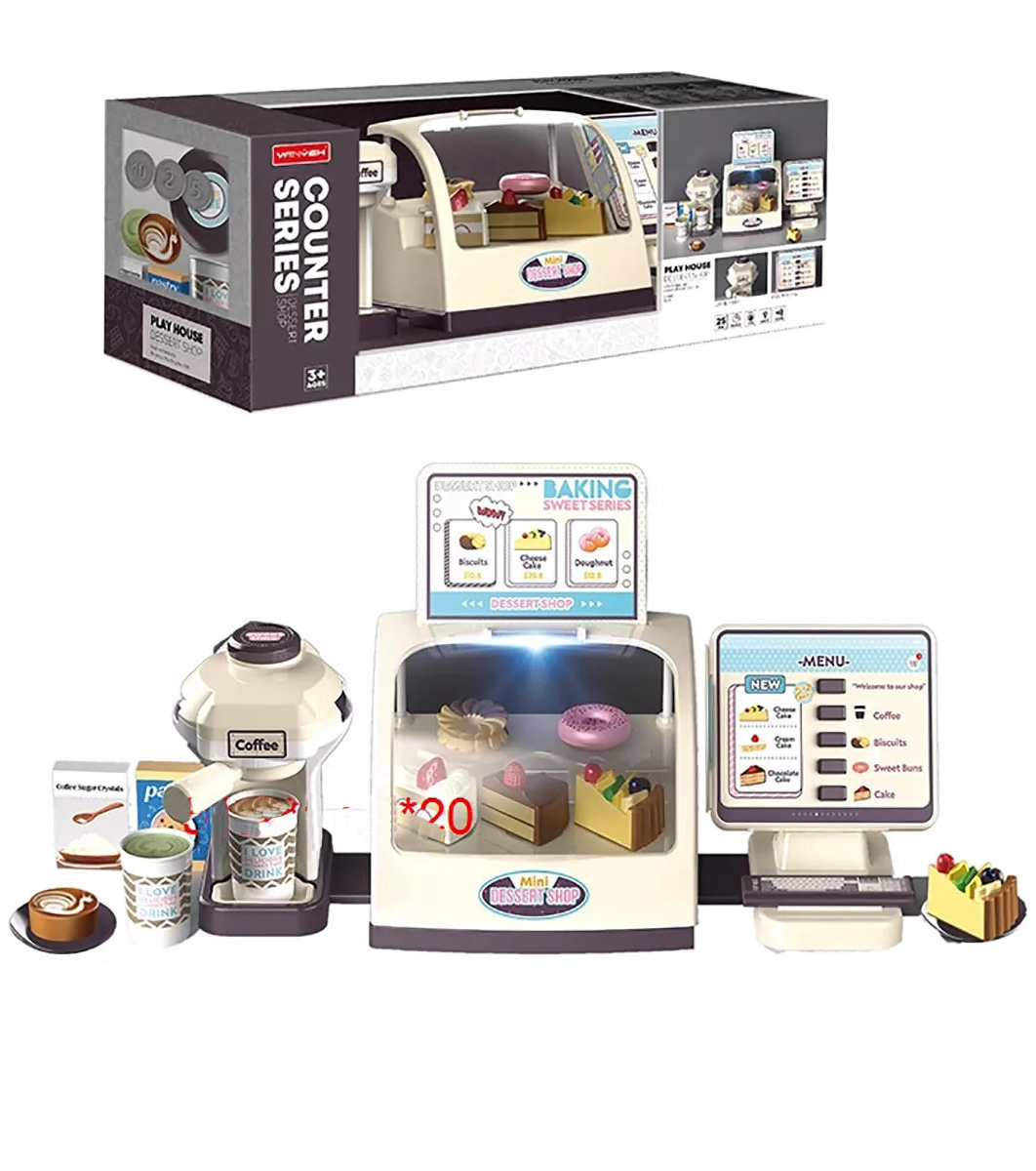 Детский игровой набор «Dessert shop» со звуковыми и световыми эффектами MW1182 / 25 деталей