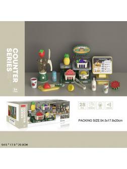 Детский игровой набор «Fruit juice shop» со звуковыми эффектами MW2282 / 28 деталей