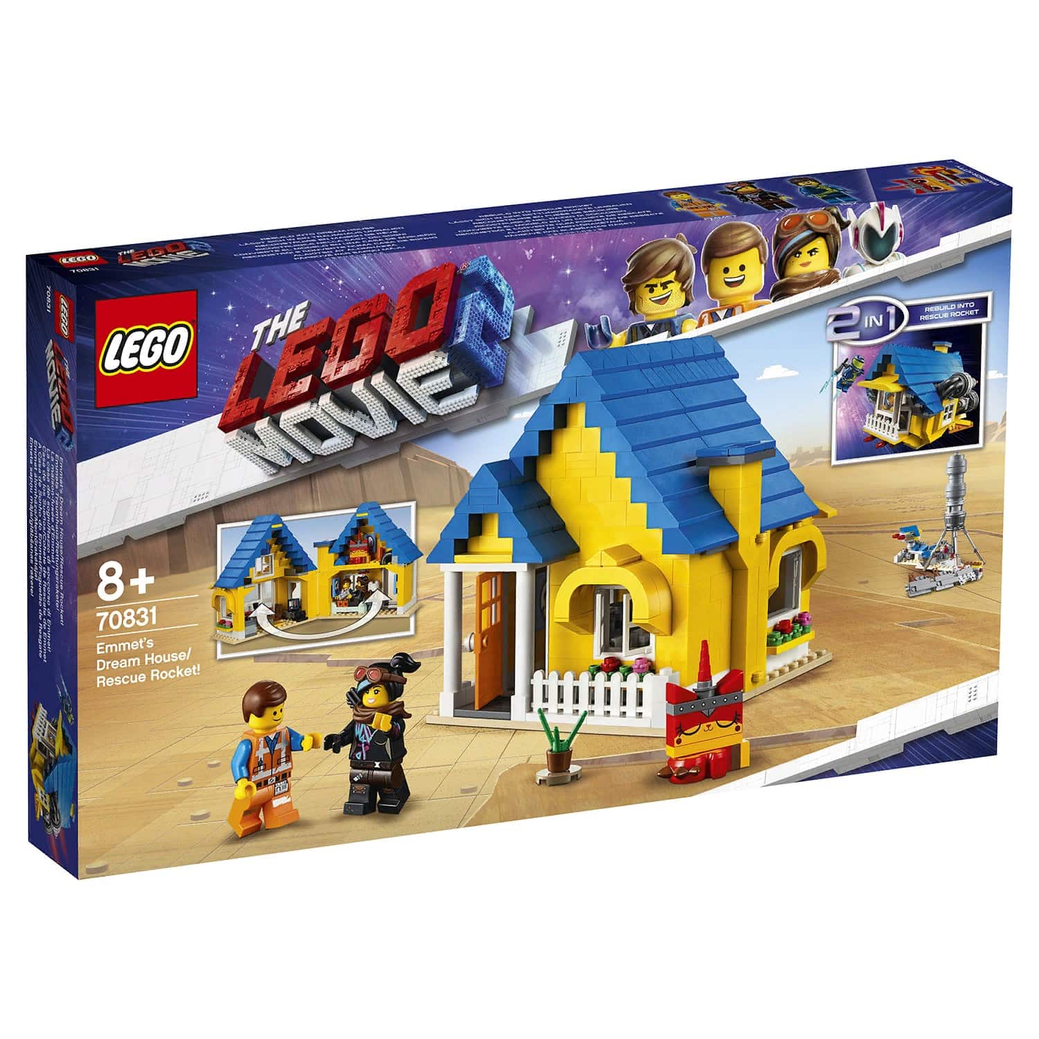 Конструктор LEGO The Movie 2 «Дом мечты/ Спасательная ракета Эммета» 70831