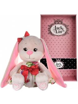 Мягкая игрушка Jack&Lin «Зайка в Летнем Платьице с Цветами» 20 см / JL-252-20