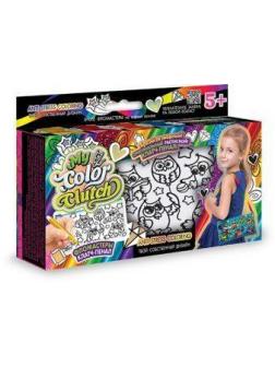 Набор креативного тв-ва My Color Clutch клатч-пенал Совы -раскраска фломастерами