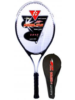 Ракетка Bosaite для большого тенниса в чехле, 11504 / черно-белая