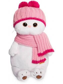 Кошечка Ли-Ли в розовой шапке с шарфом 24 см