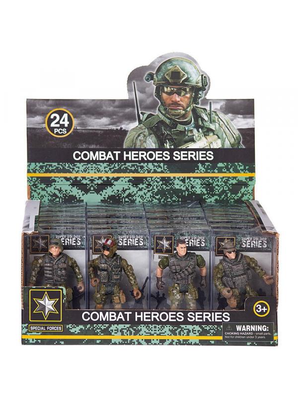 Фигурка солдатика «Герои» Combat Heroes Series, 2013/1, 10 см. в коробочке / 1 шт. Микс