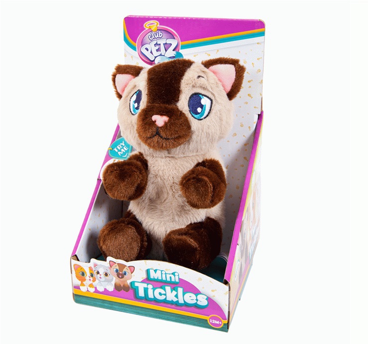 Игрушка интерактивная IMC Toys Club Petz Котенок интерактивный (бежево-коричневый) со звуковыми эффектами, шевелит лапками если почесать животик