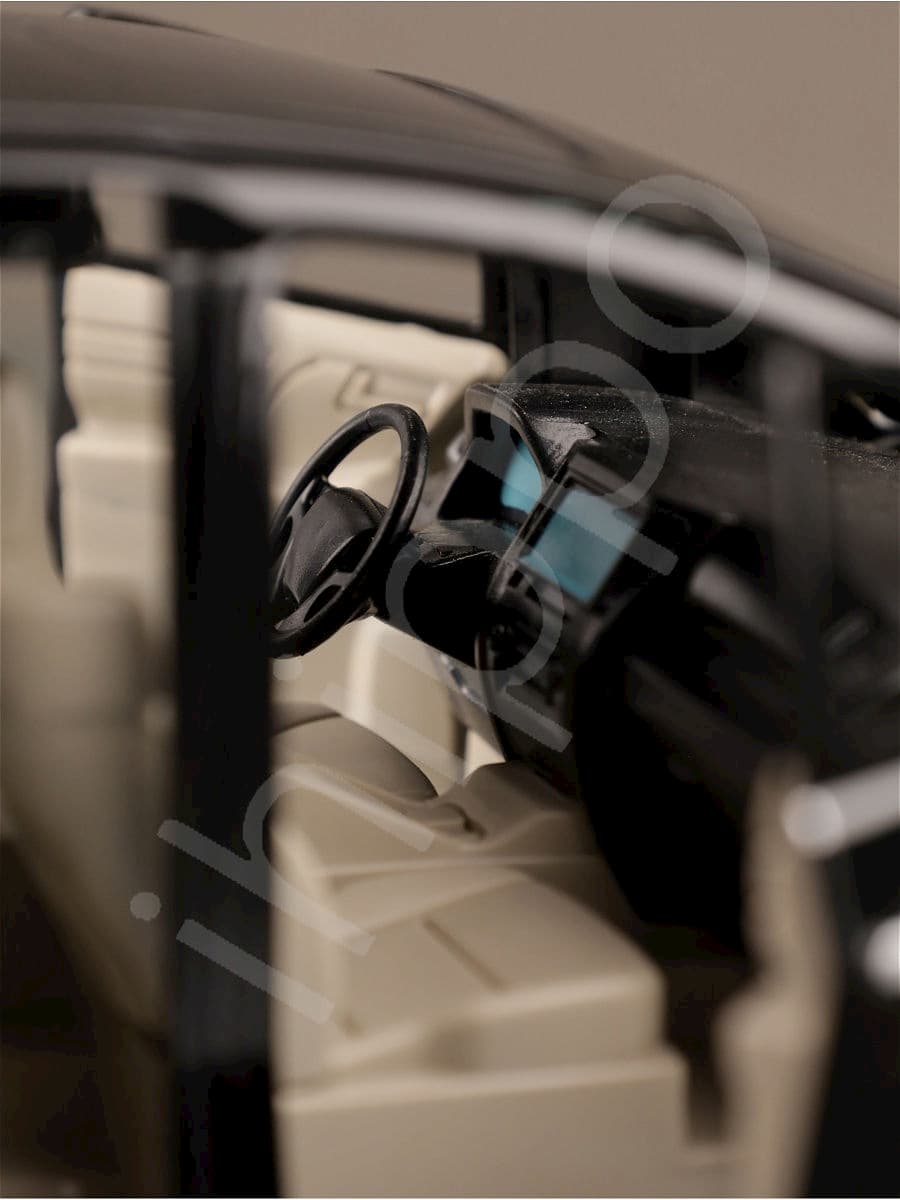 Металлическая машинка XLG 1:24 «Минивэн Lexus LM300h» 20 см. M929М инерционная, свет, звук / Черно-серый