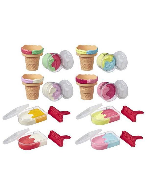 Набор для творчества Hasbro Play-Doh Масса для лепки Мороженое 2 цвета