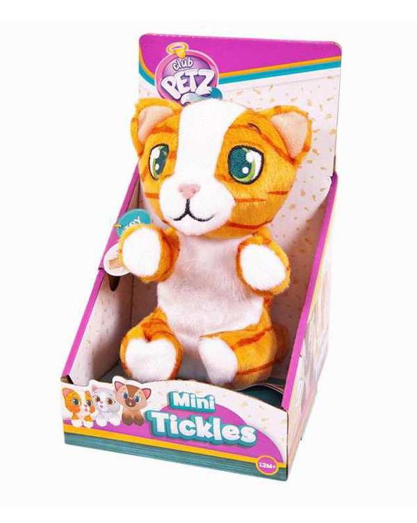 Игрушка интерактивная IMC Toys Club Petz Котенок интерактивный (рыжий полосатый) , со звуковыми эффектами, шевелит лапками если почесать животик