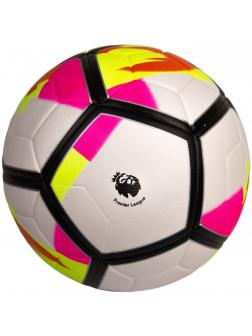 Мяч футбольный «Premier League» Т08045 / Бело-розовый