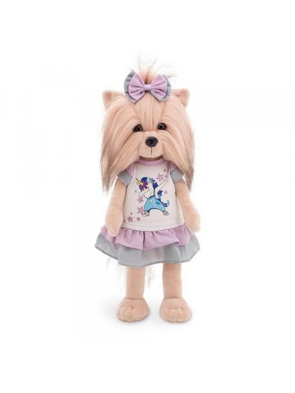 Мягкая игрушка Orange Toys Собачка Lucky Yoyo Юникорн дэб с каркасом 25 см
