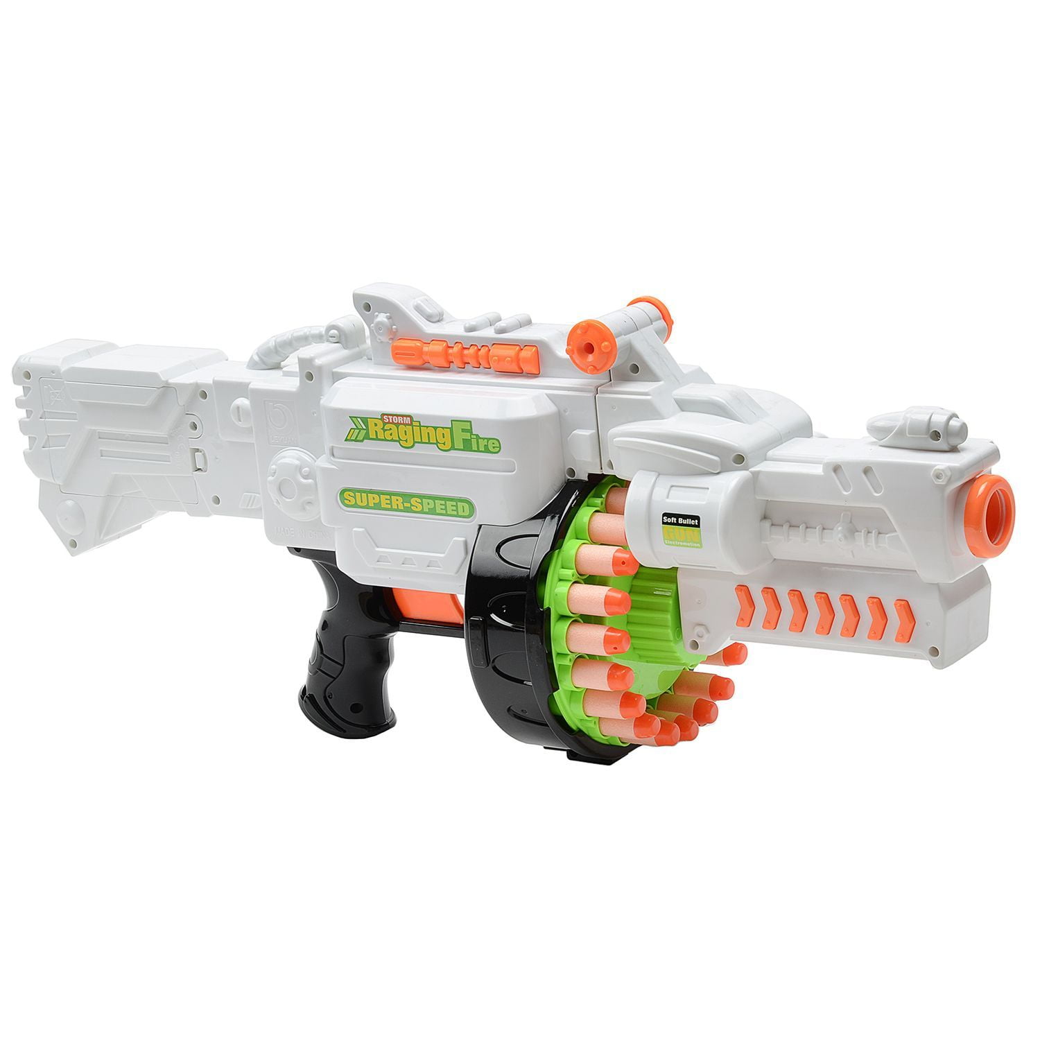 Детский бластер-пулемет Zecong Toys «Blaze Storm» с мягкими пулями / 7019