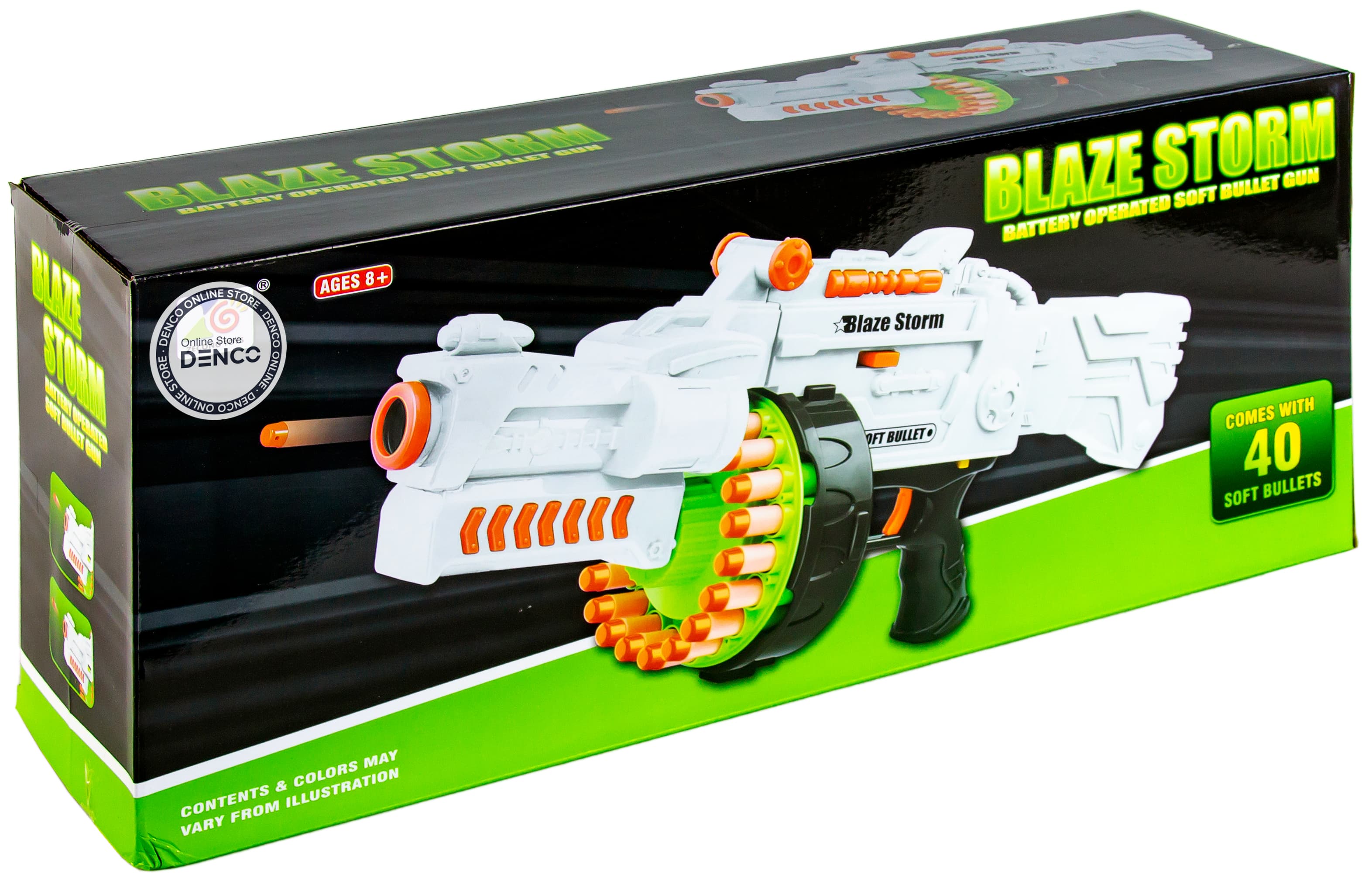 Детский бластер-пулемет Zecong Toys «Blaze Storm» с мягкими пулями / 7019