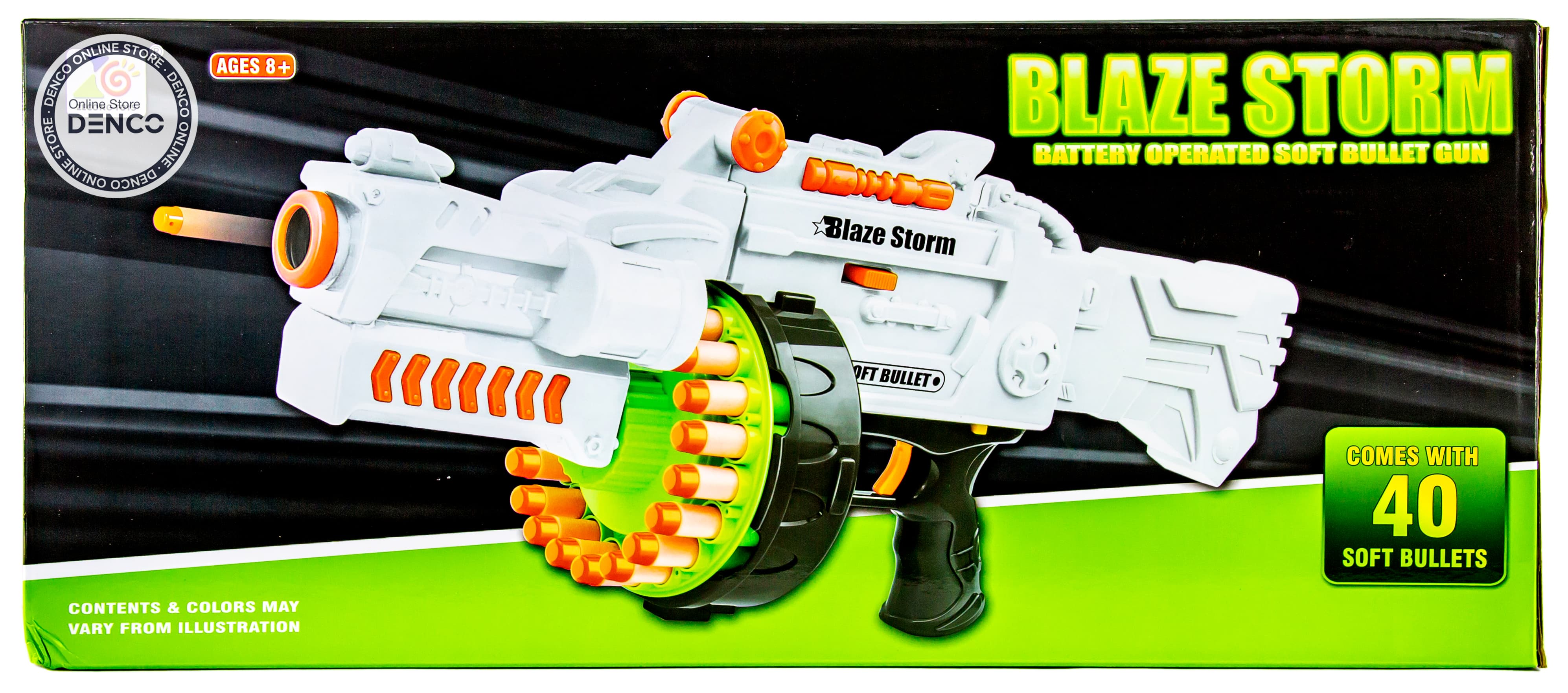 Детский бластер-пулемет Zecong Toys «Blaze Storm» с мягкими пулями / 7019